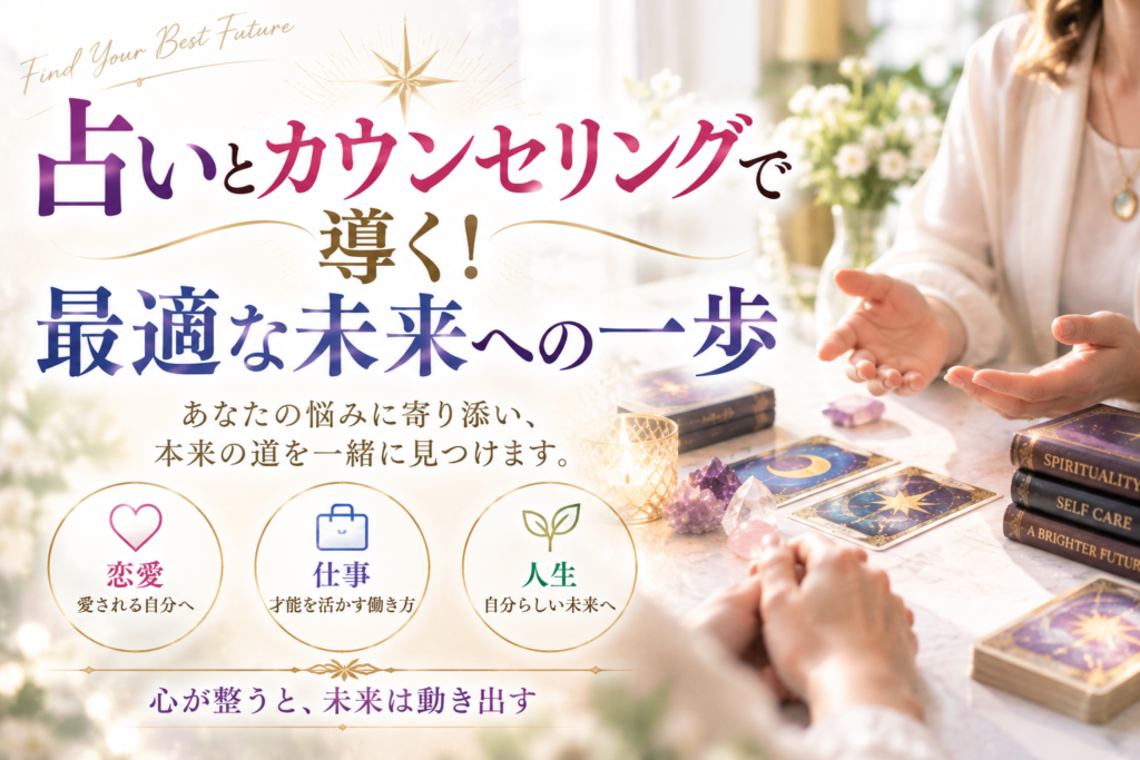 占いとカウンセリングで導く！最適な未来への一歩