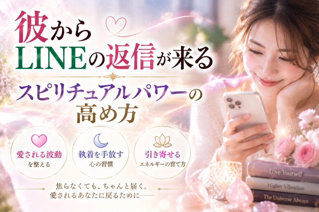 彼からLINEの返信が来るスピリチュアルパワーの高め方