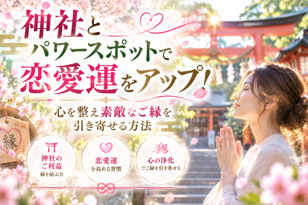 神社とパワースポットで恋愛運をアップ！心を整え素敵なご縁を引き寄せる方法
